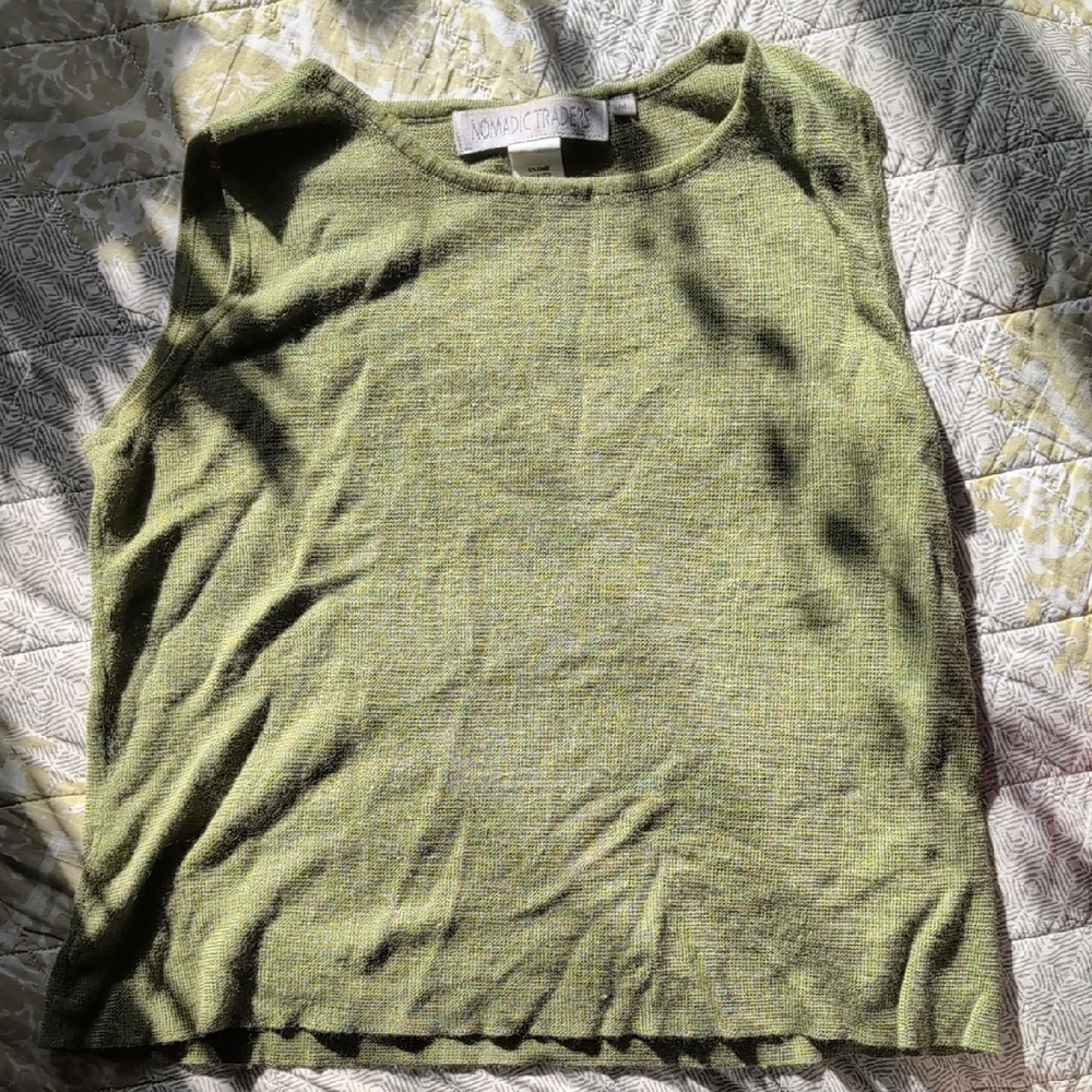 Nomadic Traders Olive Crew Neck Sweater